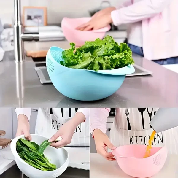 Multifunctional plastic washing bowl - Image 3