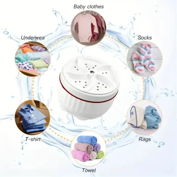 Mini Portable Washing Machine, - Image 5
