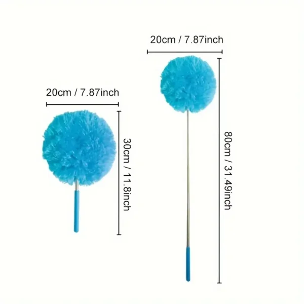 Multifunctional Microfiber Duster with Extendable Pole - Image 3