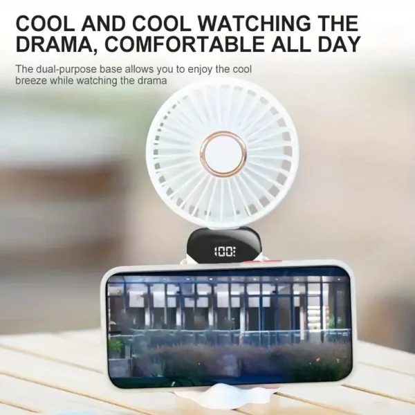 A Portable Mini Fan with an LED Display - Image 3