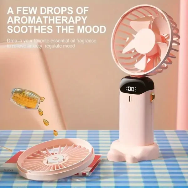 A Portable Mini Fan with an LED Display - Image 7